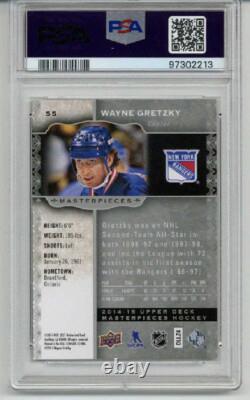 2014 Upper Deck Masterpieces #55 Wayne Gretzky Card Rangers Psa 10 Low Pop Rare