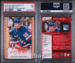 2014 Upper Deck Masterpieces Wayne Gretzky Red Framed /30 Auto SSP Eye Appeal