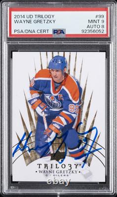 2014 Upper Deck Trilogy #99 Wayne Gretzky Psa 9 Dna Auto 8