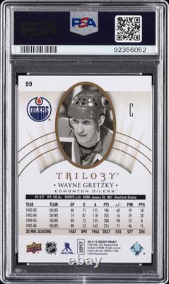 2014 Upper Deck Trilogy #99 Wayne Gretzky Psa 9 Dna Auto 8