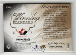 2014 Upper Deck Winning Standard Quad Jersey Autograph Auto Sidney Crosby Rare