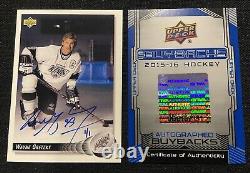 2015-16 UD Buyback WAYNE GRETZKY AUTO 1/1 1992-93 Upper Deck Autograph SP SSP