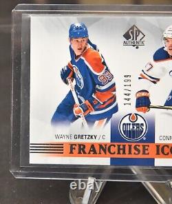 2015-16 Ud Sp Authentic Connor Mcdavid & Wayne Gretzky Franchise Icons Rare A+