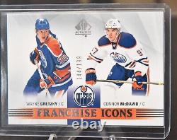 2015-16 Ud Sp Authentic Connor Mcdavid & Wayne Gretzky Franchise Icons Rare A+