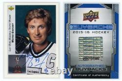 2015-16 Upper Deck Buybacks 1992-93 Wayne Gretzky Upper Deck #435 Auto 1/1