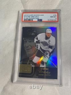 2015-16 Upper Deck Fleer Showcase Flair Row 1 Wayne Gretzky #35 Graded PSA 8