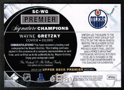 2015-16 Upper Deck Premier Signature Champions #SCWG Wayne Gretzky Auto #/49
