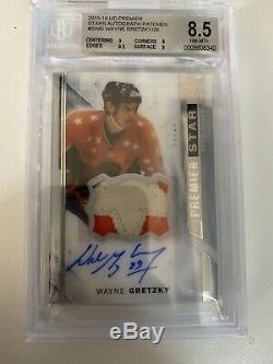 2015-16 Upper Deck Premier Wayne Gretzky Stars Autograph Patches /25