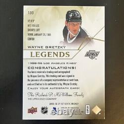 2015-16 Upper Deck SP Authentic Limited Autograph Gold #130 Wayne Gretzky /10 SP