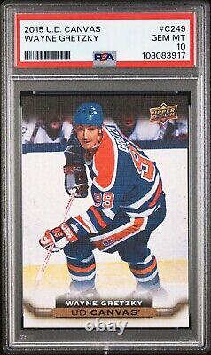 2015-16 Upper Deck Series 2 Retired Stars #C249 Wayne Gretzky Canvas PSA 10