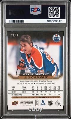2015-16 Upper Deck Series 2 Retired Stars #C249 Wayne Gretzky Canvas PSA 10