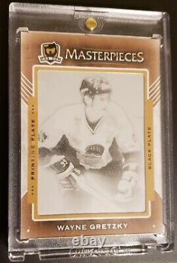 2015-16 Upper Deck The Cup Masterpieces Wayne Gretzky Printing Plate Black 1/1