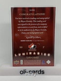 2015-16 Wayne Gretzky Upper Deck Team Canada Master Collection Luminaries /99
