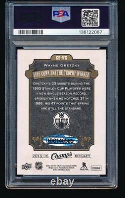 2015 Upper Deck Champ's WAYNE GRETZKY Conn Smythe Auto #CS-WG PSA 9 Auto 10