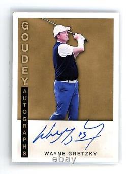 2015 Upper Deck Goodwin Champions Goudey Autograph Auto Wayne Gretzky Golf Goat