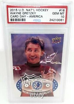 2015 Upper Deck National Hockey Wayne Gretzky #100 PSA 10 Gem Mint