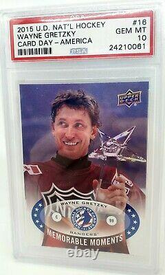 2015 Upper Deck National Hockey Wayne Gretzky #100 PSA 10 Gem Mint