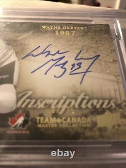 2015 Upper Deck Team Canada Master Collection 02/25 Wayne Gretzky Inscription Au
