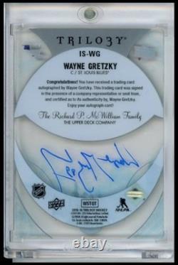 2015 Wayne Gretzky Upper Deck Trilogy St. Louis Blues Ice Scripts IS-WG Auto UDA