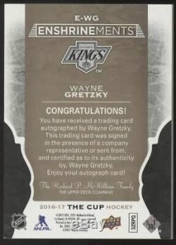 2016-17 UD Upper Deck The Cup Wayne Gretzky Enshrinements Auto /25