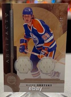 2016-17 Upper Deck Artifacts Wayne Gretzky Oilers Practice Worn Jersey 45/99