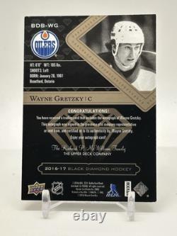 2016-17 Upper Deck Black Diamond Autograph Wayne Gretzky #BDB-WG Auto 15/25