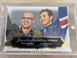 2016-17 Upper Deck The Cup Signature renditions Mark Messier/Wayne gretzky auto