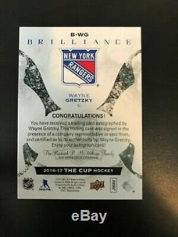 2016-17 Upper Deck The Cup Wayne Gretzky Brilliance Auto