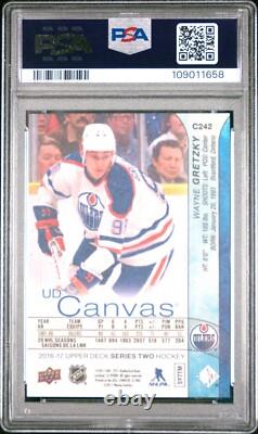 2016-17 Upper Deck Wayne Gretzky UD Canvas #C242 PSA 10 GEM MINT