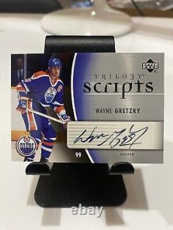 2016-17 Upper deck Trilogy Script Wayne Gretzky Auto