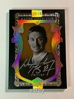 2016 Upper Deck Master Collection Wayne Gretzky Ice Hockey Card Auto Copper #/20