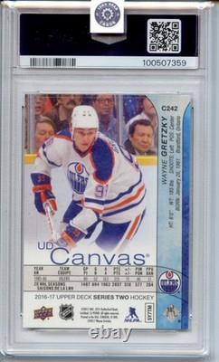 2016 Upper Deck Wayne Gretzky UD Canvas #C242 PSA 10 GEM MT