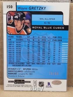 2017-18 O-Pee-Chee Platinum Wayne Gretzky Royal Blue Cubes /99 #150 Legends