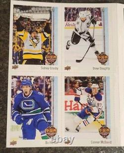 2017-18 Upper Deck NHL CHINA SERIES Hockey Card Uncut Panel & Folder Gretzky +