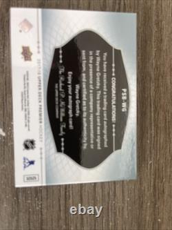 2017-18 Upper Deck Premier Signature Booklet Wayne Gretzky Kings