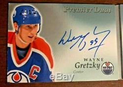 2017-18 Upper Deck Premier Wayne Gretzky Connor Mcdavid Dual Auto Booklet 20/20