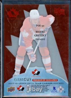 2017-18 Upper Deck Team Canada Clear Cut POE #POE30 Wayne Gretzky