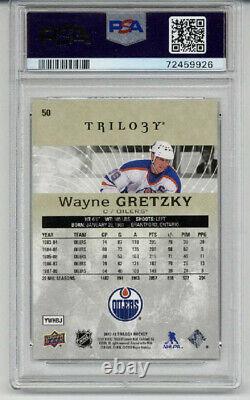 2017 Upper Deck Trilogy #50 Wayne Gretzky Card Oilers Psa 10 Low Pop 4 Rare