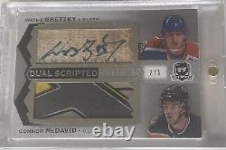 2018-19 UD the Cup Connor McDavid/ Wayne Gretzky Dual Scripted Sticks Auto 2/5