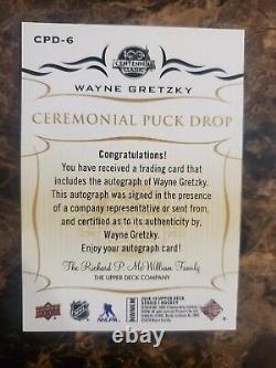 2018-19 Upper Deck Ceremonial Puck Drop WAYNE GRETZKY Auto SSP 1- 64,000 Packs