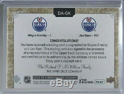 2018-19 Upper Deck Chronology Dual Auto Wayne Gretzky Jari Kurri /25 Oilers