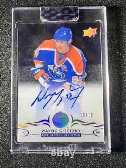 2018-19 Upper Deck Clear Cut (first release) WAYNE GRETZKY HIGH GLOSS 10/10 auto