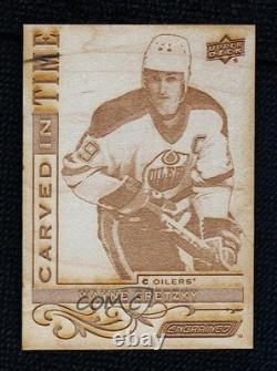 2018-19 Upper Deck Engrained Carved in Time Wayne Gretzky #CT-1 HOF 11jd