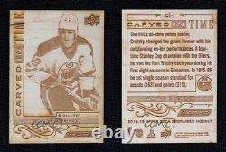 2018-19 Upper Deck Engrained Carved in Time Wayne Gretzky #CT-1 HOF 11jd