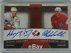 2018-19 Upper Deck Program Of Excellence Dual Auto Gretzky, Hawerchuk 3/5