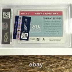 2018 SP Authentic Wayne Gretzky Sign Of The Times 80's PSA Nm-Mt Auto