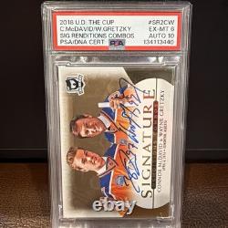 2018 THE CUP #SR2CW SIGNATURE RENDITIONS combos auto Gretzky/ Mcdavid Pop 1