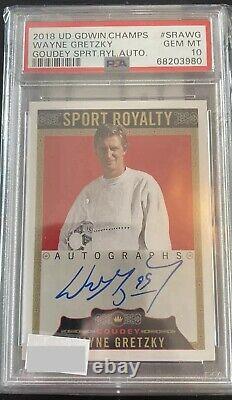 2018 Upper Deck Godwin Champs Wayne Gretzky Goudey Sport Royalty Auto Psa 10
