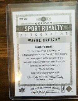 2018 Upper Deck Goodwin Champions Sports Royalty Wayne Gretzky Auto Rare