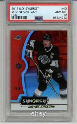 2018 Upper Deck Synergy Red Wayne Gretzky Card Kings Psa 10 Low Pop Very Rare